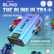 Bling Ultra Plus 30k Puffs Prefilled Pod Vape Blueberry Raspberry