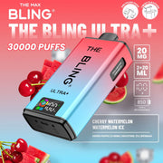 Bling Ultra Plus 30k Puffs Prefilled Pod Vape Cherry Watermelon/ Watermelon Ice