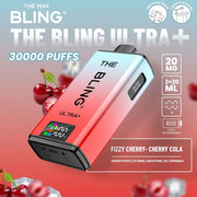 Bling Ultra Plus 30k Puffs Prefilled Pod Vape Fizzy Cherry/ Cherry Cola