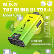 Bling Ultra Plus 30k Puffs Prefilled Pod Vape Lemon Lime