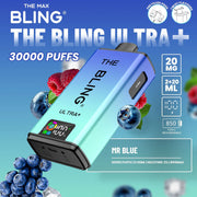 Bling Ultra Plus 30k Puffs Prefilled Pod Vape Mr Blue