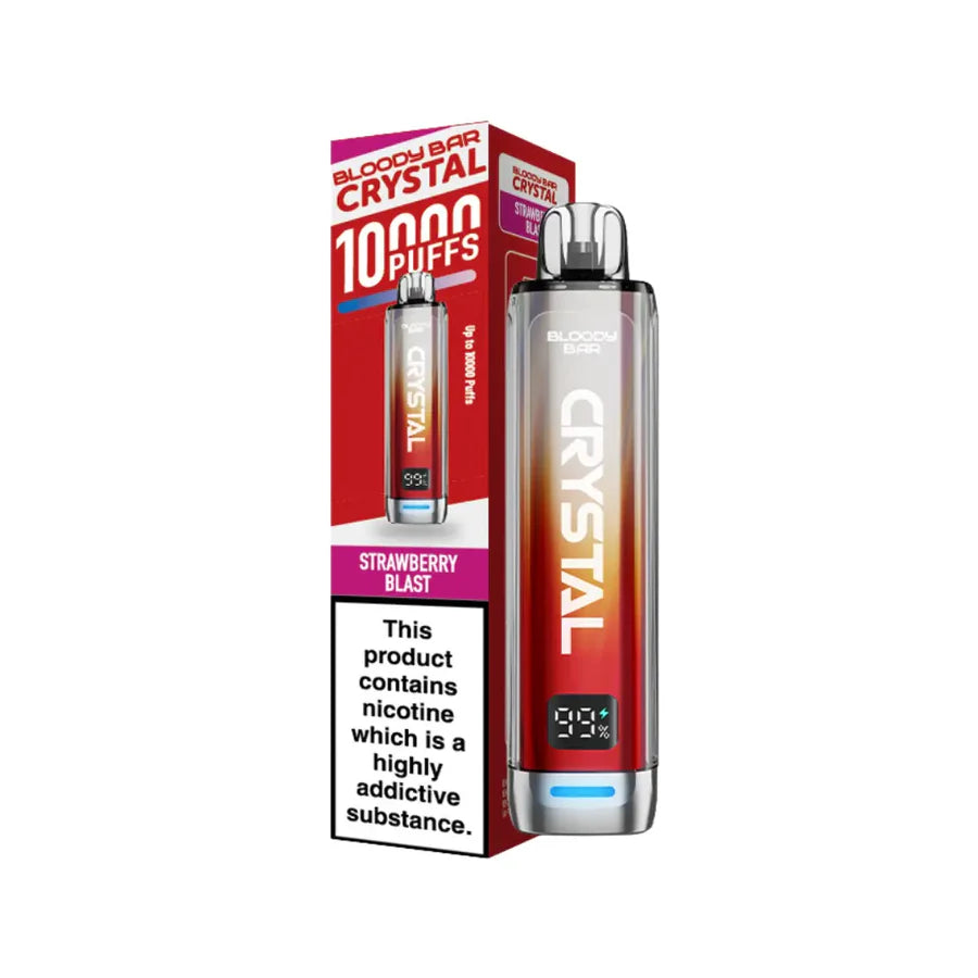 Bloody Bar Crystal 10k Vape Kit Strawberry Blast