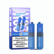 Bloody Bar Twist 20K Prefilled Pods + Refill Containers Blue Razz Ice/ Blueberry Raspberry