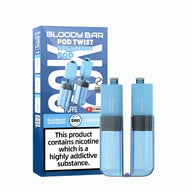 Bloody Bar Twist 20K Prefilled Pods + Refill Containers Blueberry Raspberry/ Cherry Ice