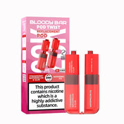 Bloody Bar Twist 20K Prefilled Pods + Refill Containers Strawberry Watermelon B-GUM/ Watermelon Ice
