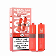 Bloody Bar Twist 20K Prefilled Pods + Refill Containers Watermelon Ice/ Blueberry Cherry Cranberry
