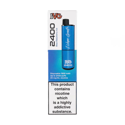 IVG 2400 Box Of 10 Blue Raspberry Ice