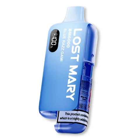 Blue Razz Gami Lost Mary BM 6000 Box Of 10