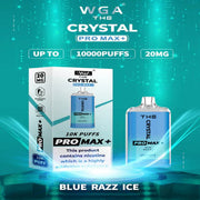 Crystal Pro Max 10000 Blue Razz Ice Box of 10