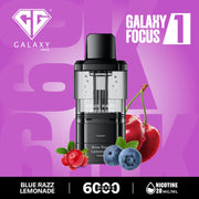 Crystal Galaxy Focus 6000 Pod Blue Razz Lemonade