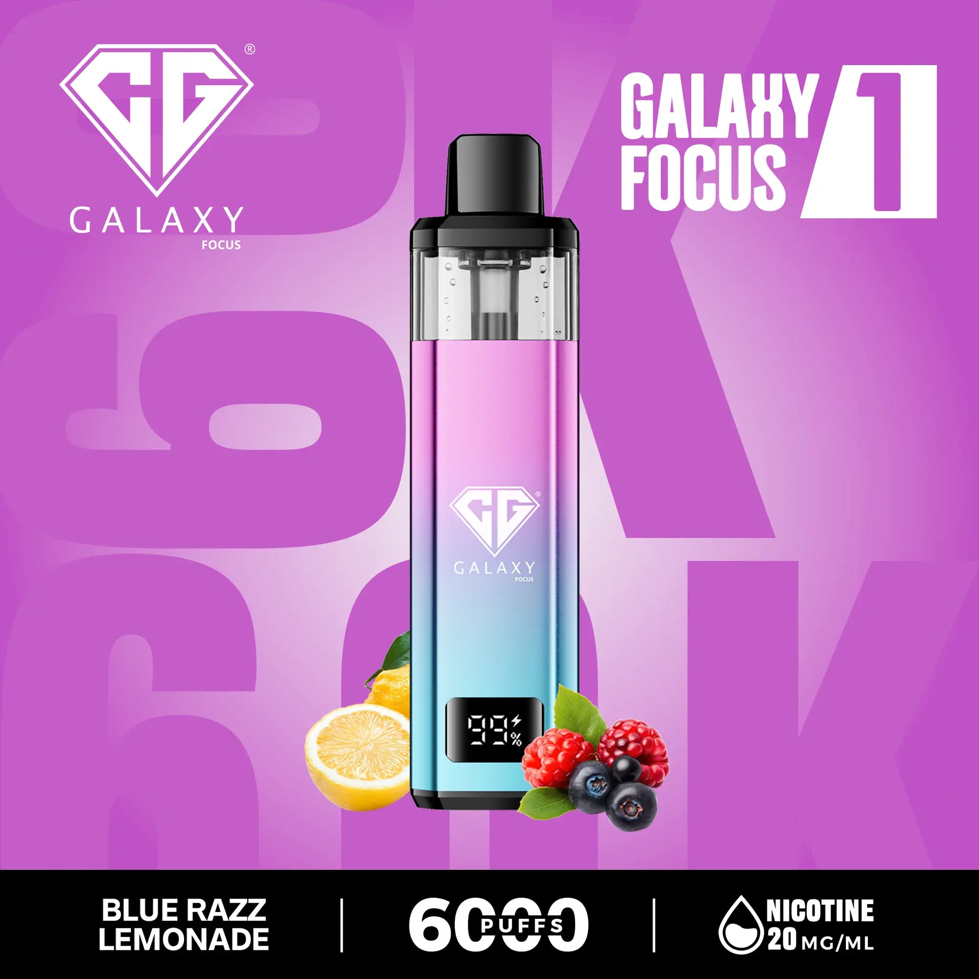 Blue Razz Lemonade Crystal Galaxy Focus 6000