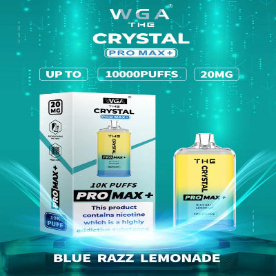 Crystal Pro Max 10000 Blue Razz Lemonade Box of 10