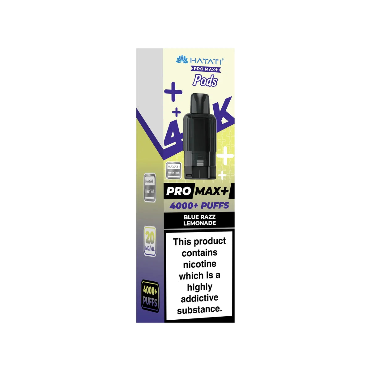 Blue Razz Lemonade Hayati Pro Max Plus 4000 Pods | 4K Prefilled Pod
