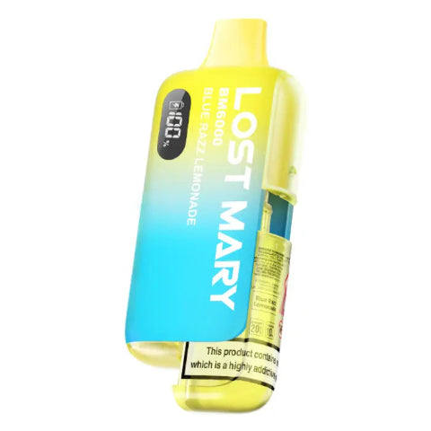 Blue Razz Lemonade Lost Mary BM 6000 Box Of 10