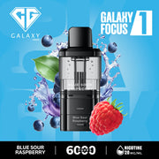 Crystal Galaxy Focus 6000 Pod Blue Sour Raspberry
