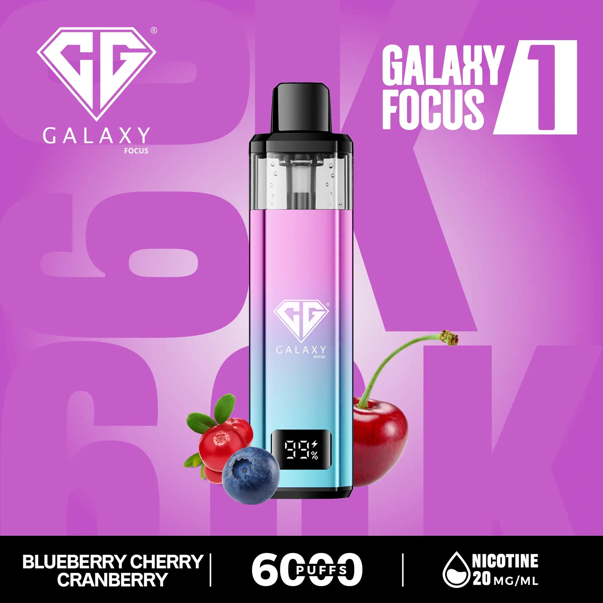Blueberry Cherry Cranberry Crystal Galaxy Focus 6000