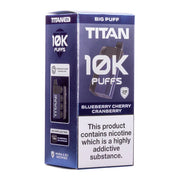 Titan 10K Vape Rechargeable Prefilled Pod Blue Cherry Cranberry