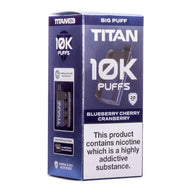 Titan 10K Vape Rechargeable Prefilled Pod Blue Cherry Cranberry