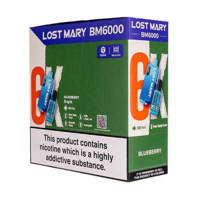 Blueberry Ice Lost Mary BM6000 Pack of 5