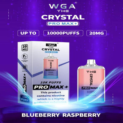 Crystal Pro Max 10000 Blueberry Raspberry Box of 10