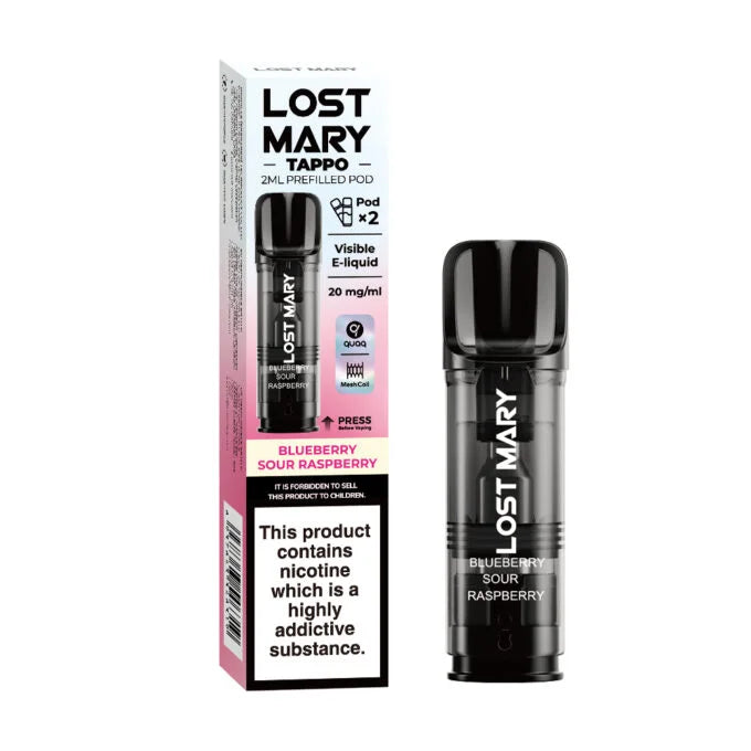 Blueberry Sour Raspberry Lost Mary Tappo Prefilled Box Of 10