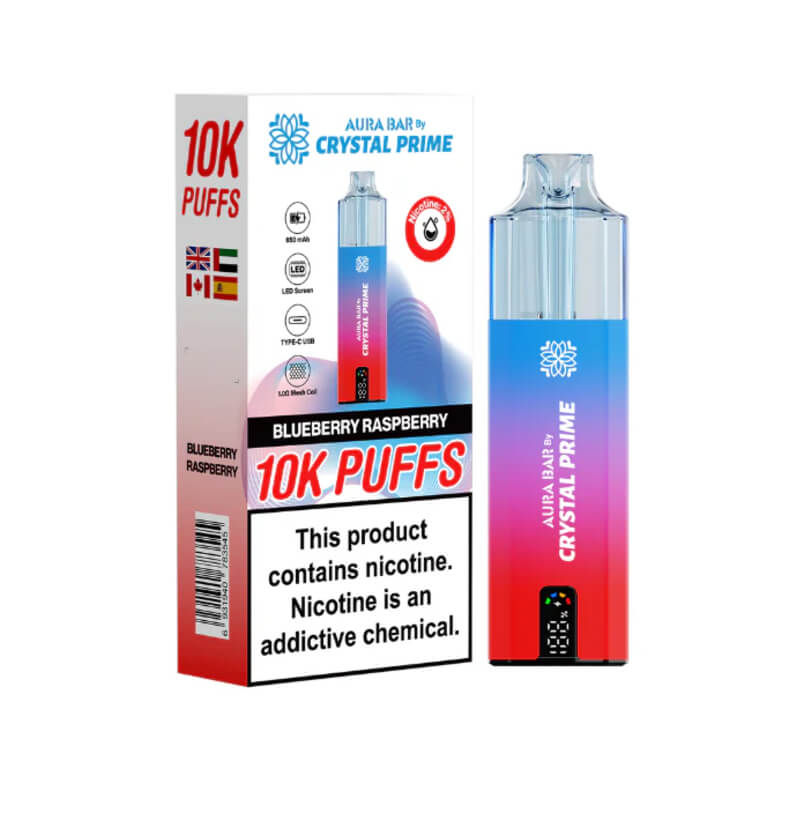 blueberry raspberry 10k aura bar vape