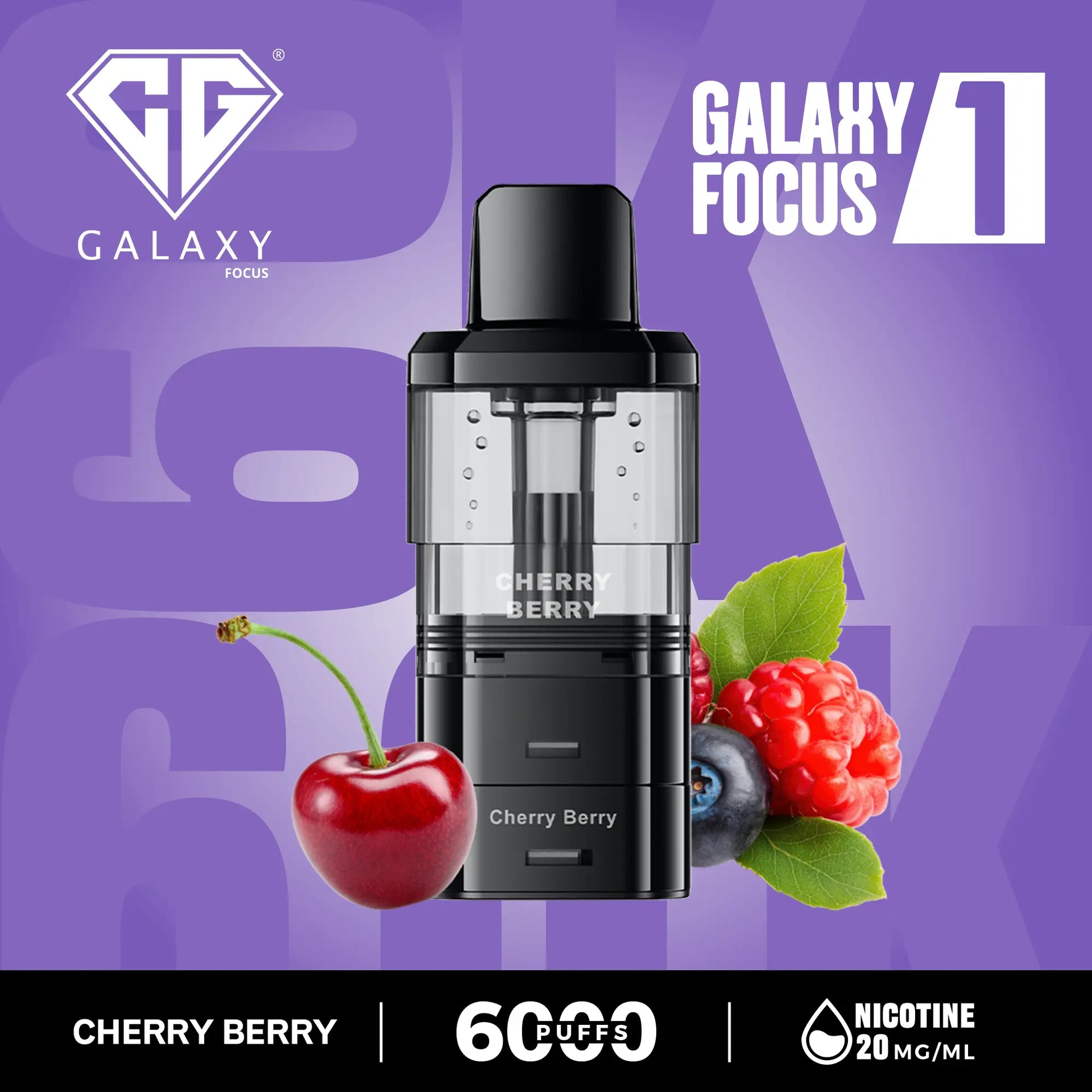 Crystal Galaxy Focus 6000 Pod Cherry Berry