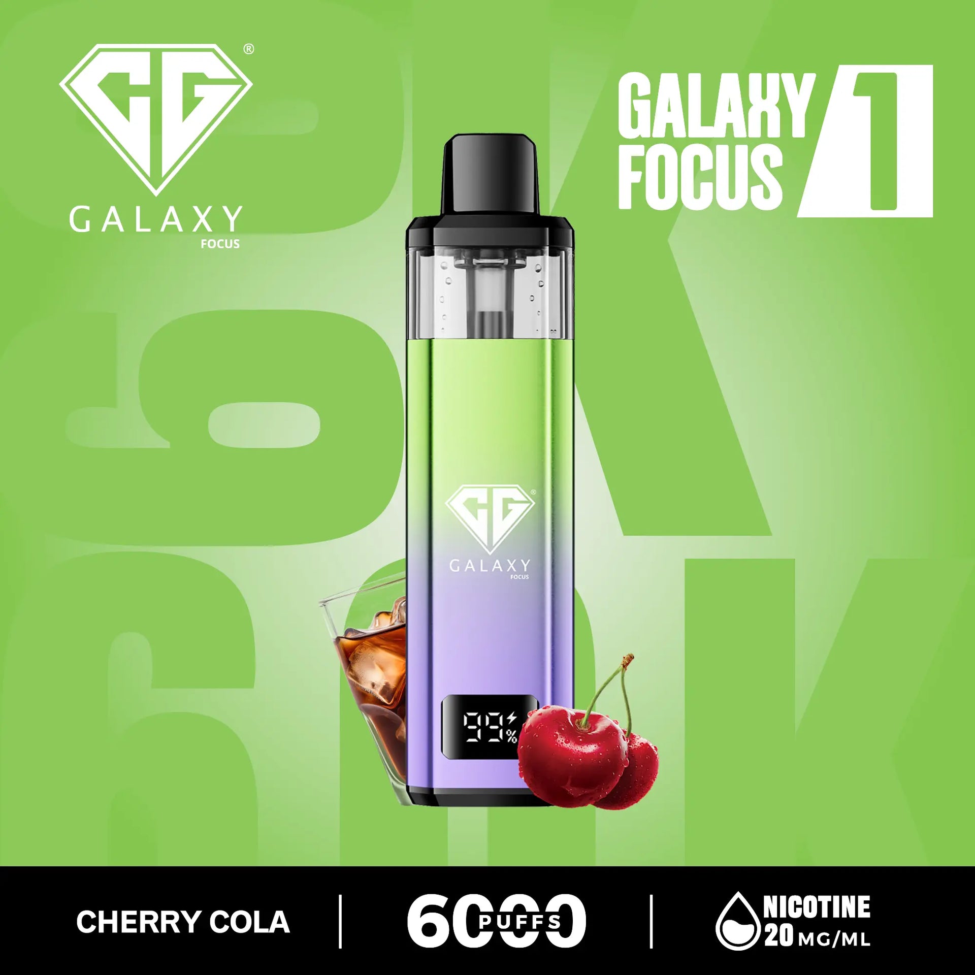Cherry Cola Crystal Galaxy Focus 6000