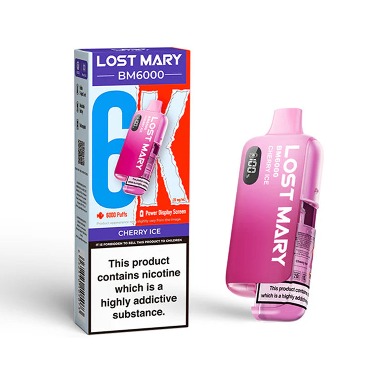 Cherry Ice Lost Mary BM6000 Disposable Pod Vape Kit