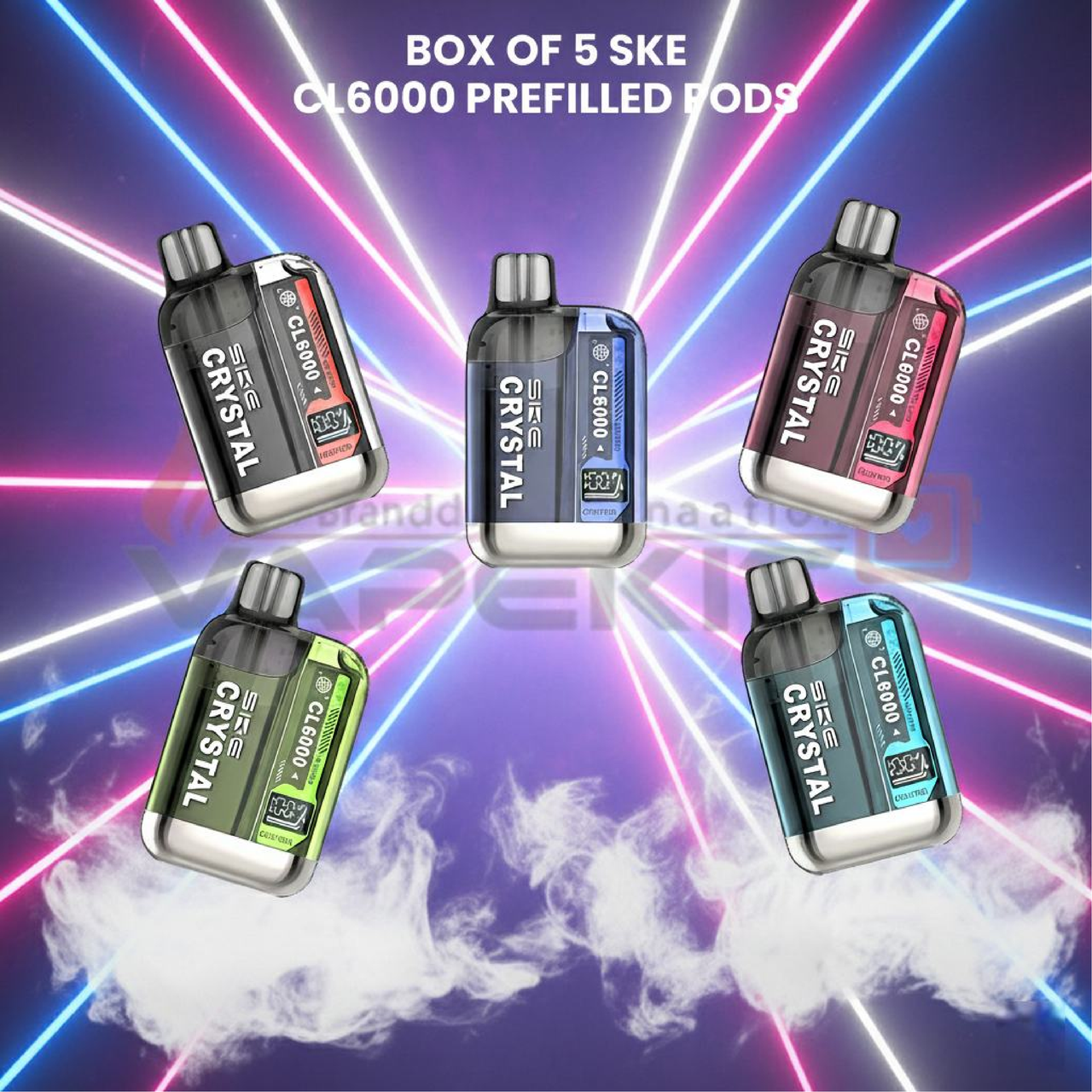 Box of 5 SKE CL6000 Prefilled Pods | Only 39.99 – Long-Lasting Flavor