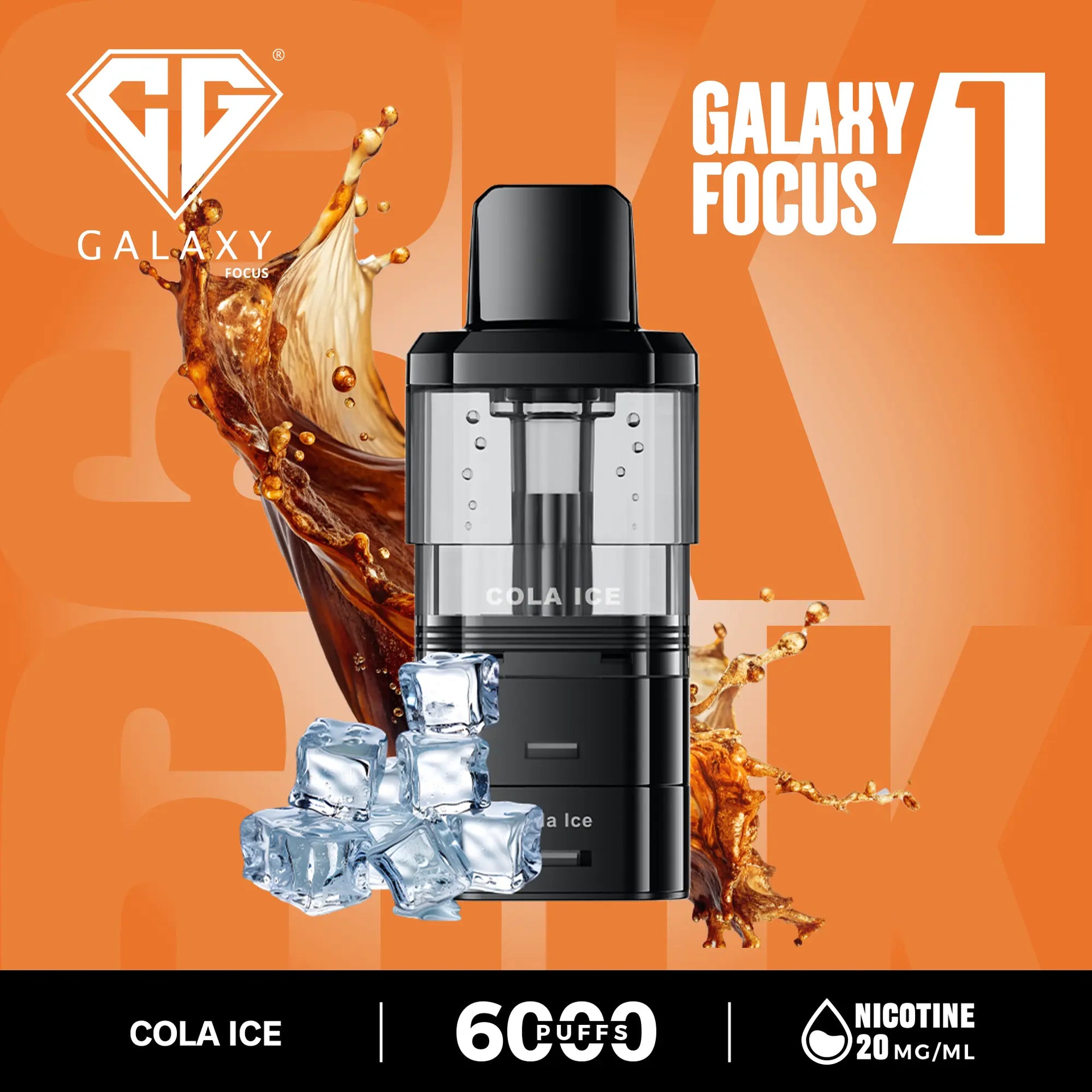 Crystal Galaxy Focus 6000 Pod Cola Ice