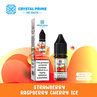 Crystal Prime 7000 Nic Salts 10ml E-liquid Strawberry Raspberry Cherry Ice