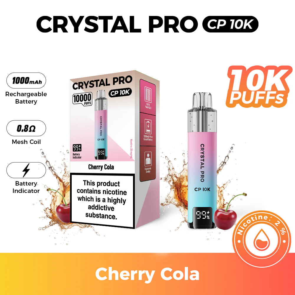 Crystal Pro 10000 (CP 10K) Prefilled Pod Kit Cherry Cola