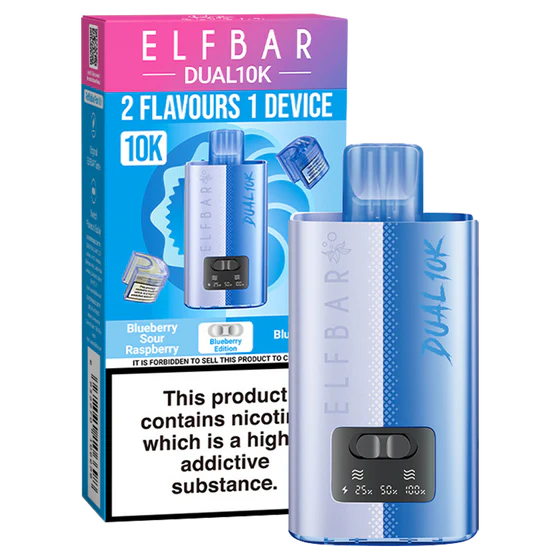 Elf Bar Dual 10K Prefilled Pod Vape Kit Blueberry Edition
