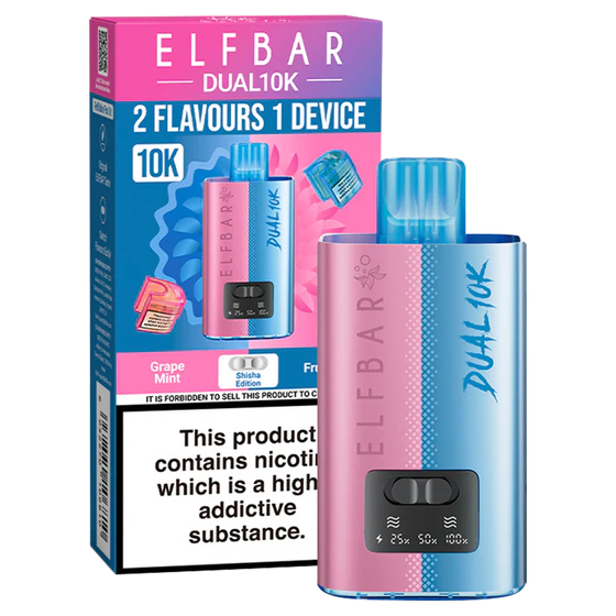 Elf Bar Dual 10K Prefilled Pod Vape Kit Shisha Edition