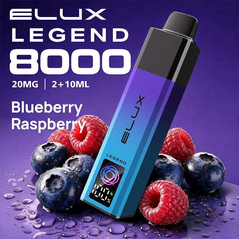 Elux Legend 8000 Blueberry Raspberry Pod Kit Box of 5