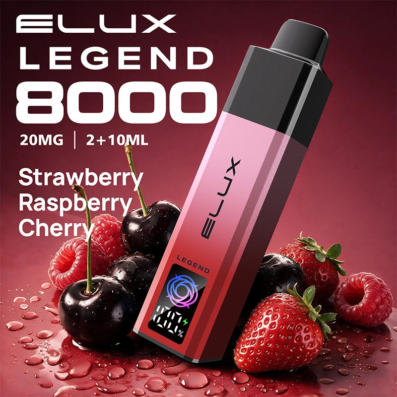 Elux Legend 8000 Strawberry Raspberry Cherry Pod Kit Box of 5