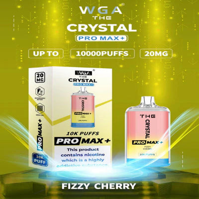 Crystal Pro Max 10000 Fizzy Cherry Box of 10