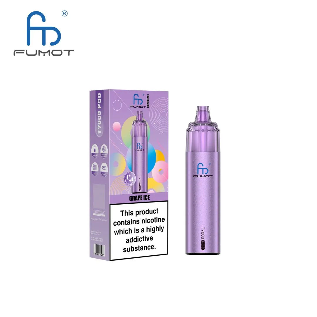 Fumot T7000 Prefilled Pod Vape Kit Grape Ice