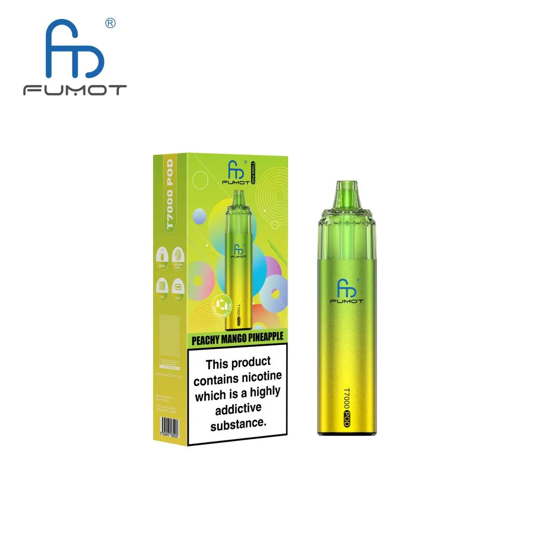 Fumot T7000 Prefilled Pod Vape Kit Peachy Mango Pineapple