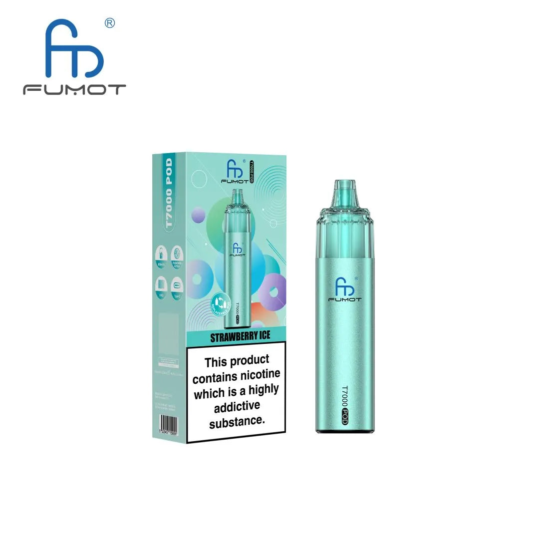 Fumot T7000 Prefilled Pod Vape Kit Strawberry Ice