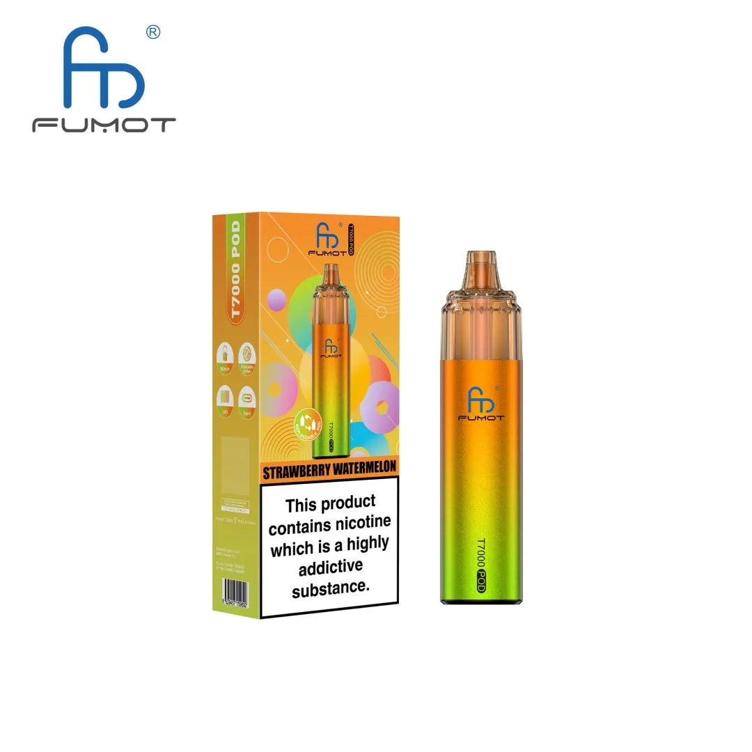 Fumot T7000 Prefilled Pod Vape Kit Strawberry Watermelon