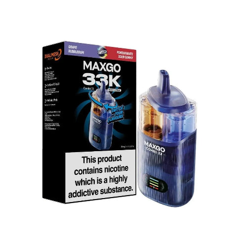 Grape Bubblegum/ Pomegranate Sour Gummy RELX Maxgo Combo 33000 Puffs