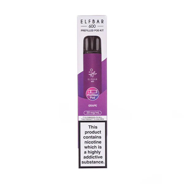 Grape Elf Bar 600 Prefilled Pod Kit