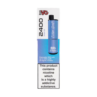 IVG 2400 Box Of 10Grape Ice