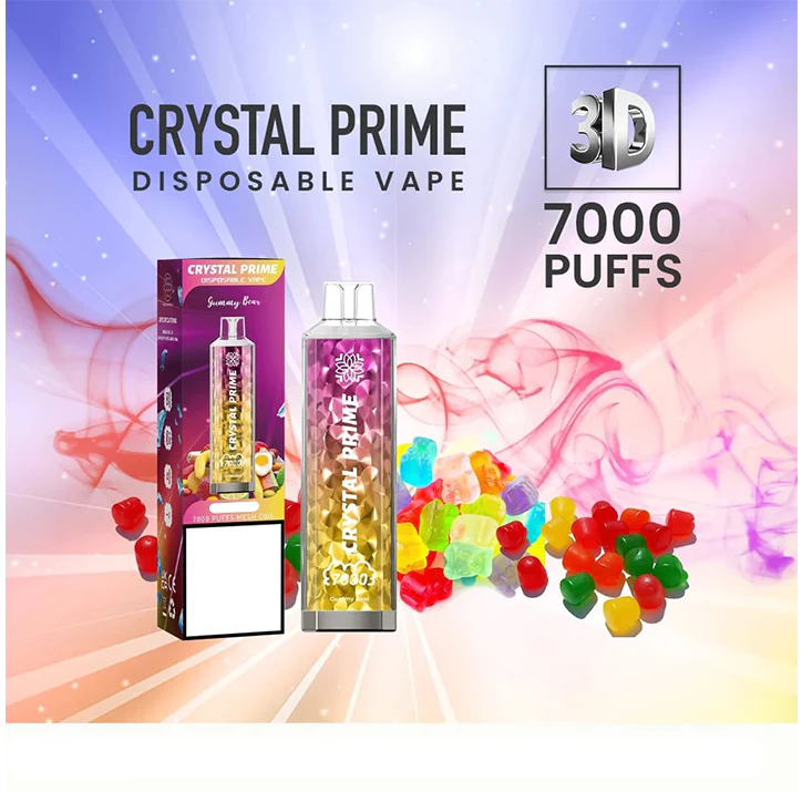 Crystal Prime Disposable Vape Gummy Bear 7000 Puffs