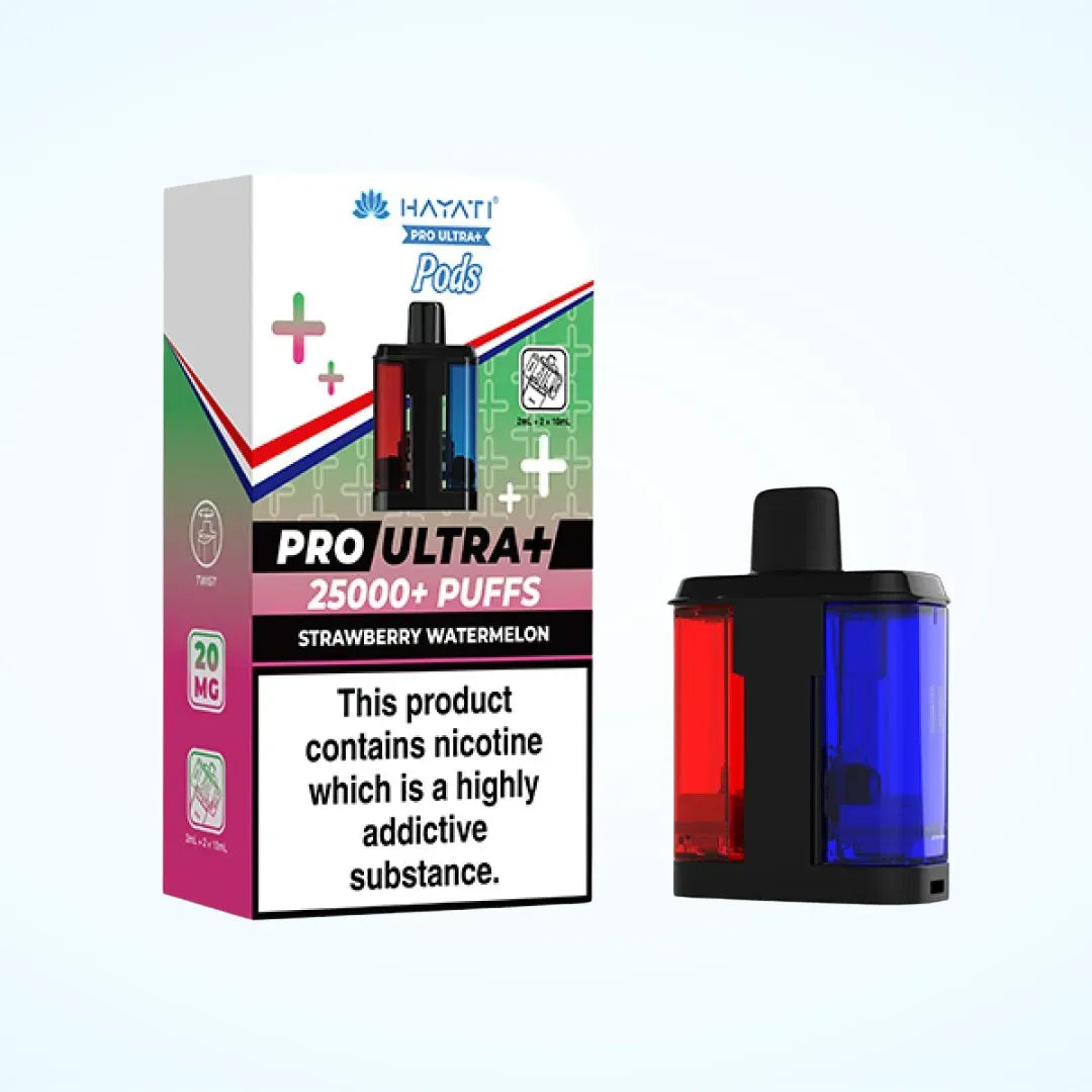Hayati Pro Ultra Plus Replacement Pods 25K Strawberry Watermelon