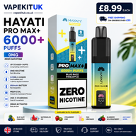 Hayati Pro Max Plus 6000 zero nicotine vape kit
