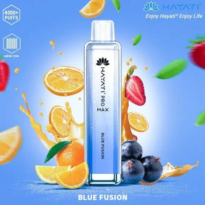 Hayati Pro Max 4000 Puffs Box of 10 Blue Fusion