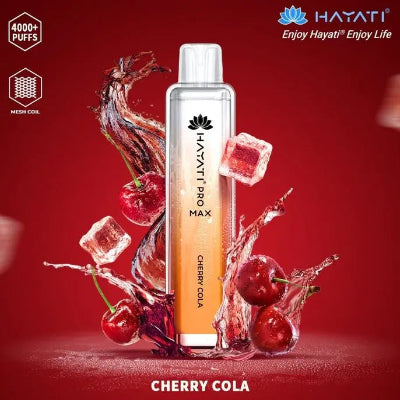 Hayati Pro Max 4000 Puffs Box of 10 Cherry Cola